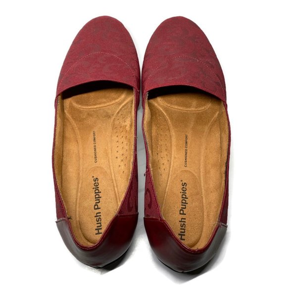 Hush Puppies Red Floral Flats - Picture 7 of 7